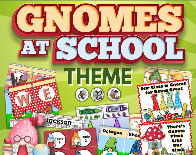 Gnome Classroom Color Posters - Etsy Canada