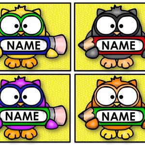 Owl Theme Bulletin Board, Owl Craft Set, Classroom Decor, All About Me ...