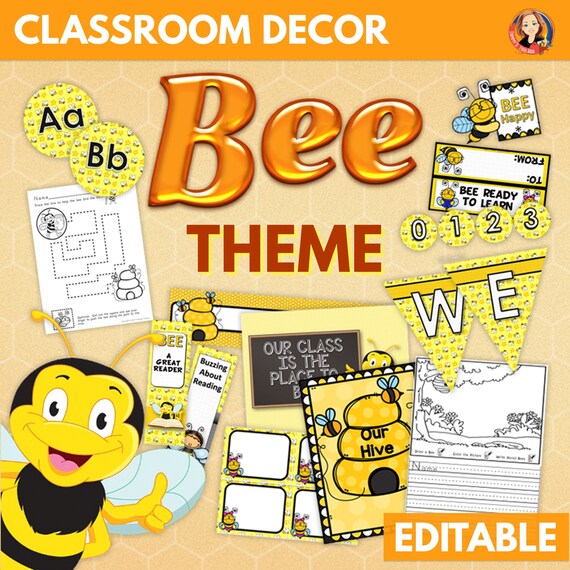 Bee Theme Classroom Decor And Activities Etsy Il 570xN.4183613117 Kzc8