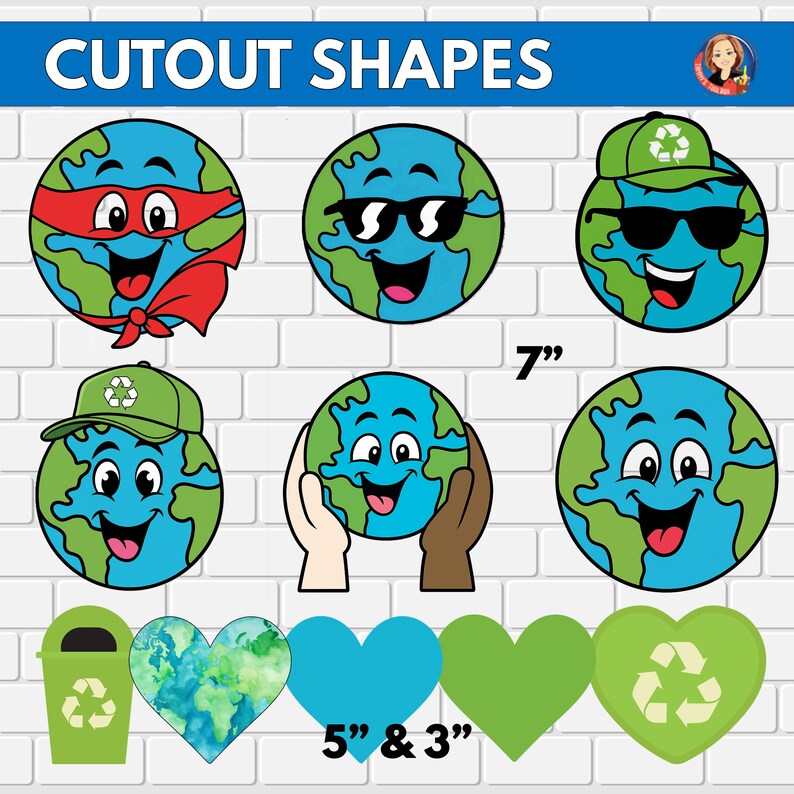 Earth Day Bulletin Board Kit, Classroom Decor & Recycling Writing Craft ...