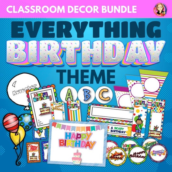 Birthday Bulletin Board Display Printable - Etsy