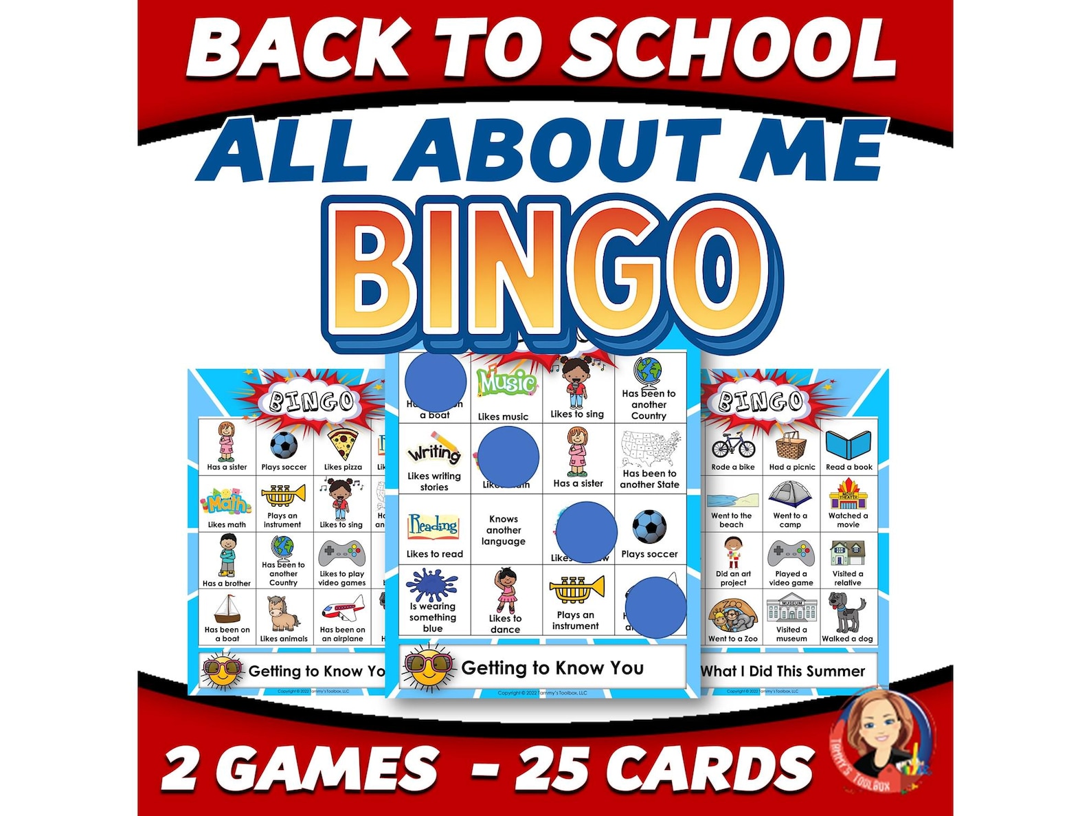 All About Me Bingo - Perfect for Back to School! Classroom Icebreaker ...
