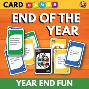 Jeu de cartes Activités scolaires de fin d'année