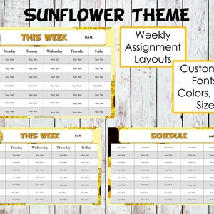 Digital Morning Meeting and Assignment Slides in Sunflower Theme - Etsy