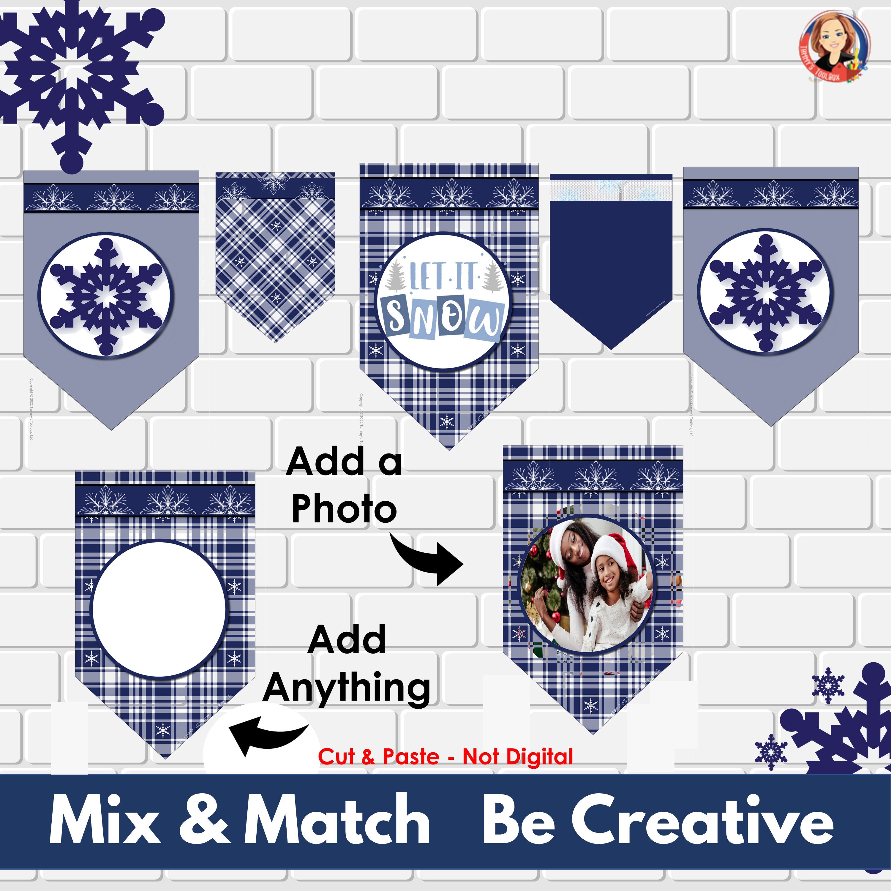 Printable Custom Party Banner, Winter Party Decoration, Pennants to ...