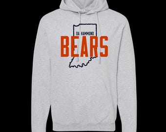Felpa con cappuccio Da Hammond Indiana Bears - Grigio cenere