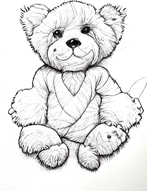 How to Draw a Teddy Bear - Easy Drawing Tutorial For Kids
