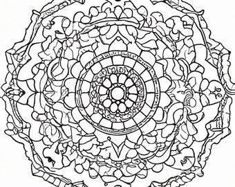 12 verschiedene Ausmalbilder Mandala Malvorlagen Zum Ausdrucken Digitaler Download