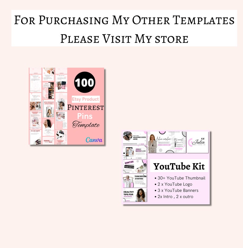 Etsy Shop Success Kit Canva Template Etsy Shop Logo Etsy Etsy