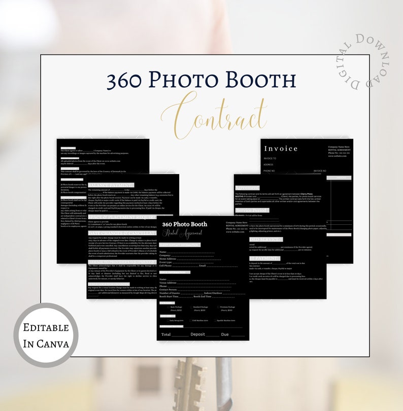 360 Photo Booth Contract Template Photo Booth Template Etsy Ireland 360 Photo Booth Contract Template Photo Booth Template Etsy Ireland