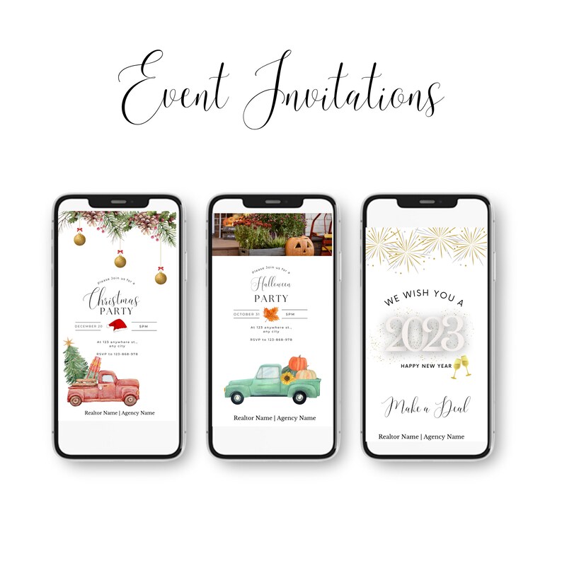 Digital Business Card Bundle Taxable Real Estate Template Etsy