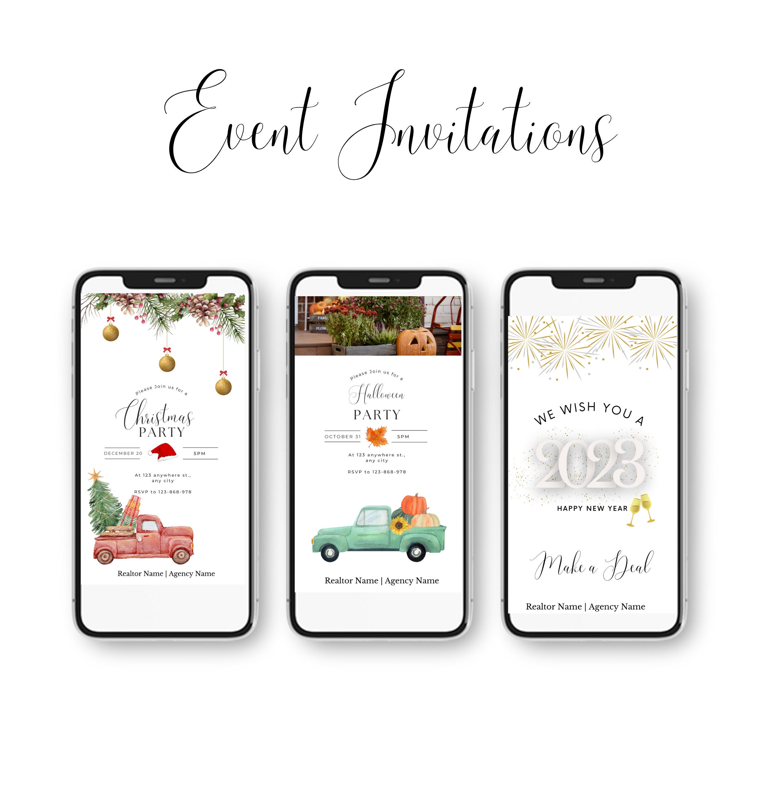 Digital Business Card Bundle Taxable Real Estate Template Etsy