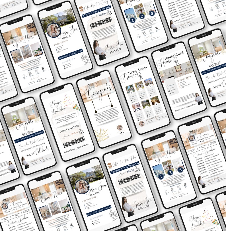 Digital Business Card Bundle Taxable Real Estate Template Etsy