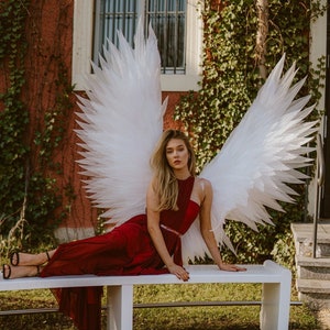 Angel wings , wings photo props , accessories for wedding , white big wings , wings for costume  Choice size