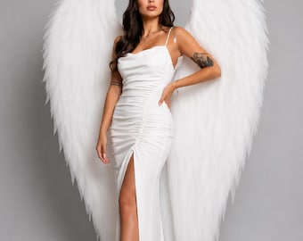 Large White Angel Wings 180 cm (70.9 in), Foam Wings, Wedding Angel Wings, Cosplay Wings, Photoshoot Prop, Stage Costume, Fantasy Decor
