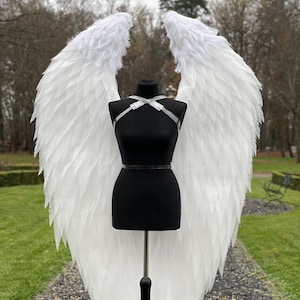 Fantasia de asas de anjo para sessão de fotos Tamanho à escolha