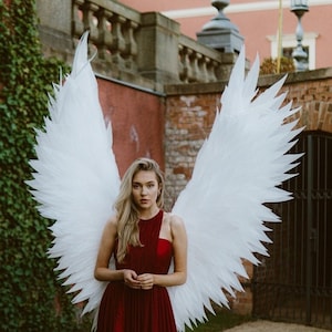 White angel wings costume for foto shoot, White wings, Big angel wings cosplay, Choice size