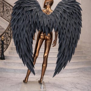 Black Angel Wings – fantasiekostuum, cosplay, toneelvoorstelling