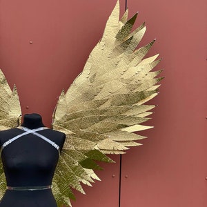 Angel golden wings, cupid gold costume, angel wings for photo shoot, gold giant angel wings costume, cosplay wings, butterfly wings