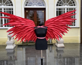 Red angel wings for photo shoot Choice color and size