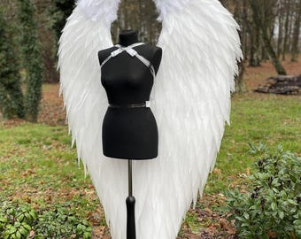 White Angel Wings Costume, Cosplay, Photo Shoot, Performance Accessory costume for foto shoot, wings for dancing, wings for perfomances