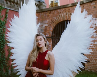 Large White Angel Wings,Isolon Wings, Giant Cosplay Wings, Wedding Angel Costume, Photoshoot Prop, Dance Performance Wings, Festival Costume