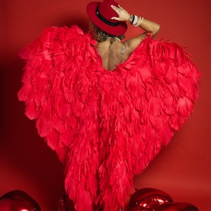 Alas esponjosas de ángel rojo, alas rojas, alas de demonio, alas de mariposa, alas para sesión de fotos, accesorios fotográficos, disfraz para sesión de fotos, disfraz de cosplay