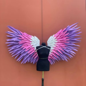 Colorful angel wings for photo shoots Different sizes Various colors of wings