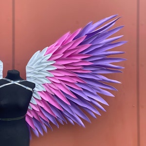Multicolored wings, butterfly wings, bright angel wings, wings for performances and carnival, Different sizes Various colors of wings
