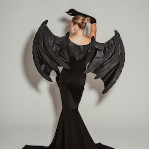 Dragon cosplay wings, bat wings, black wings, party costume, wings for adult, cosplay wings, wings for photoshoot and video