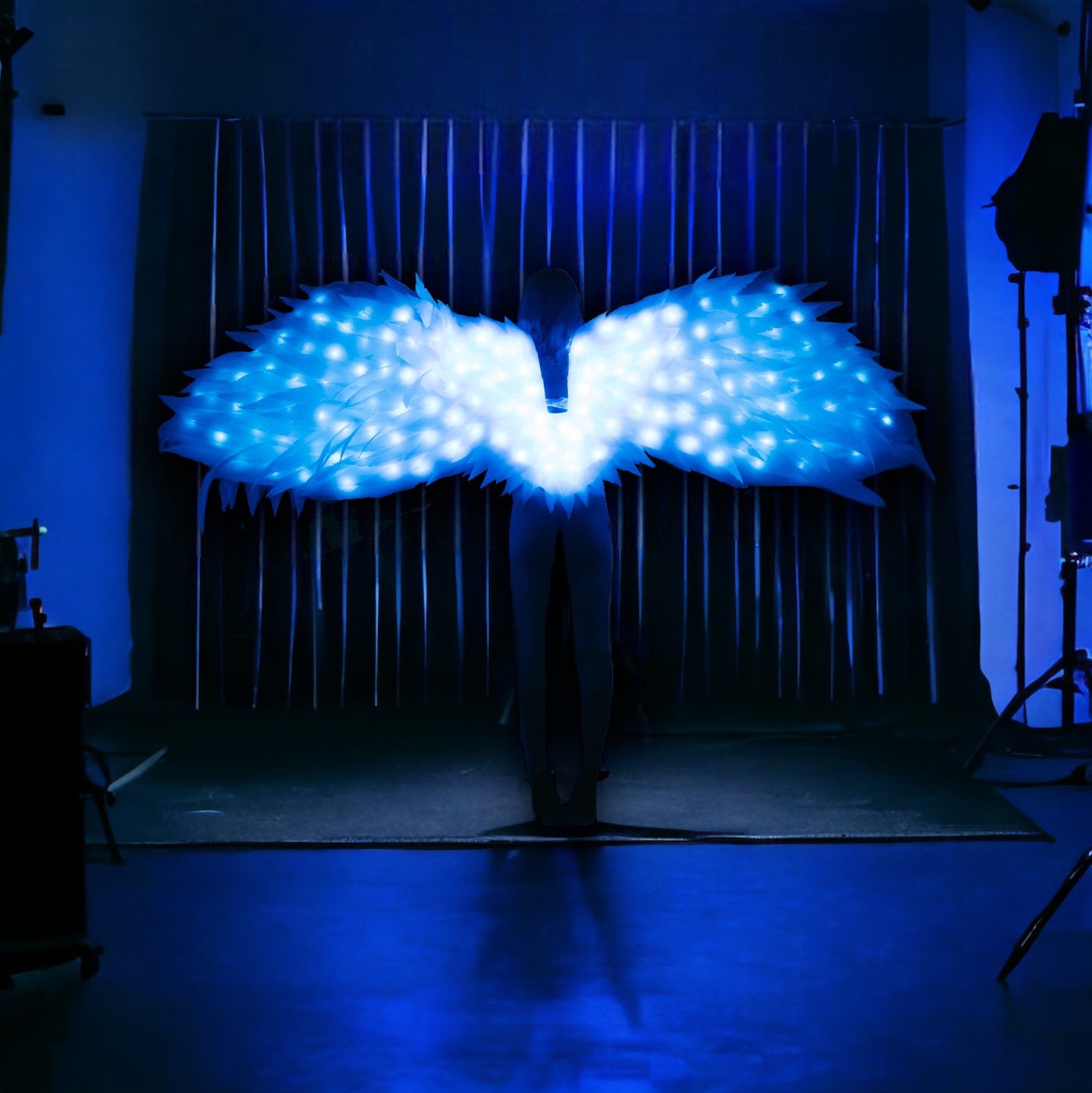 Extra Large White Angel Wings for Dance, Moving Wings Costume in the ...