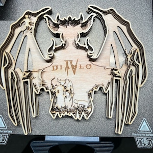Diablo 4 Multi Layer File      SVG DXF AI and light burn  Download only