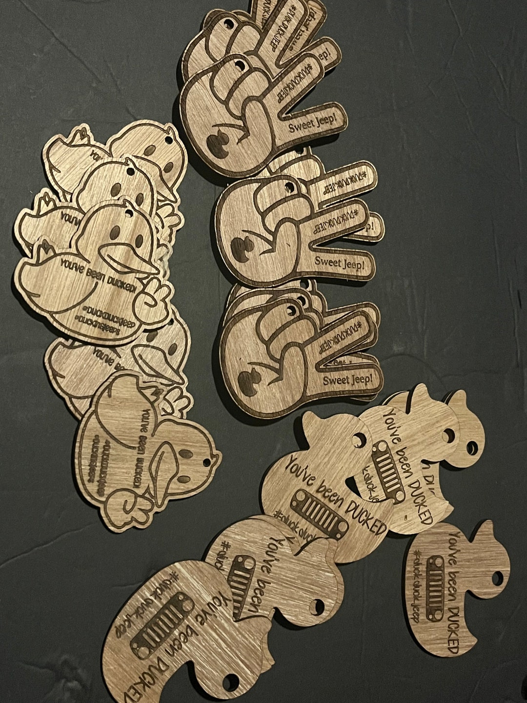 Duck Duck Jeep Jeep Tags Wooden Duck Tags Ducking Jeeps - Etsy