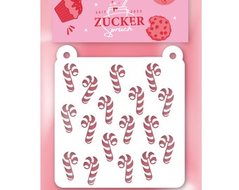 Cut-Out Fondant Stamp/Stencil | Candy canes