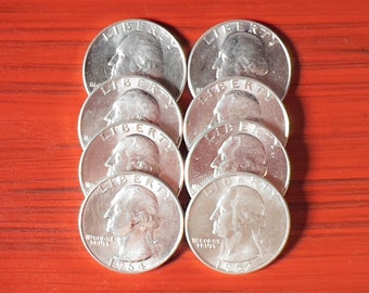 UNCIRCULATED SILVER QUARTERS - 2 Dollars Face Value