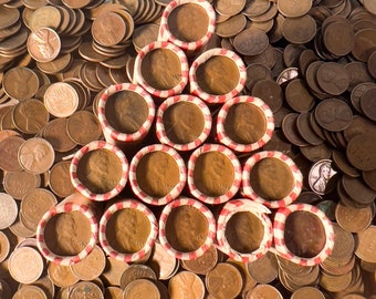 1909-1958 Wheat Cent Roll with EARLY DATES + UNSEARCHED Wheat Pennies