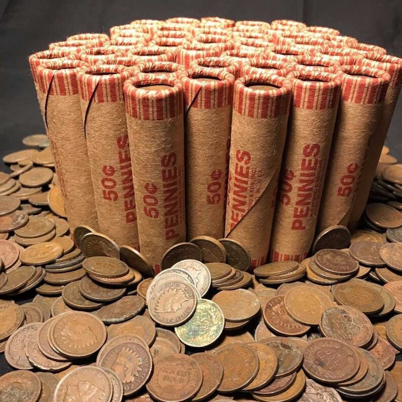 Indian Head Penny Roll AG Condition - Etsy