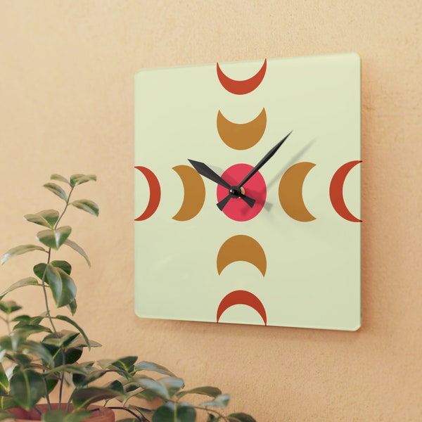 Tide Clock With Moon Phases Etsy