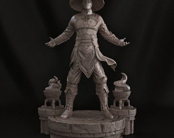 Mortal Kombat  3D STL File - 3D Design 3D Printer Mortal Kombat Raiden STL