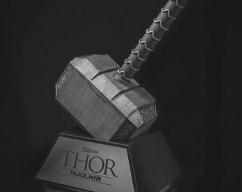 Thor  Hammer 3D STL File - 3D Design 3D Printer Hammer Marvel Figure STL