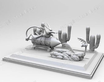 Bibip Will Coyote 3D STL File - 3D Design 3D Printer Bibip Will Coyote STL