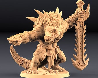 Legendary Design  Zantharot Lizard Champion 3D STL File - 3D Design 3D Printer Legendary Design STL