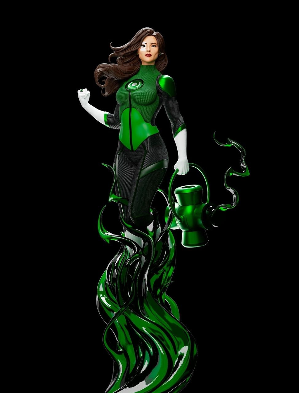 Green Lanter  Jessica Cruz 3D STL File - 3D Design 3D Printer Jessica Cruz STL