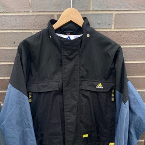 Vintage 90s Adidas Windbreaker Jacket / 1980s Adidas / Athletic Spring Summer Sportswear / Streetwear / Athleisure / Mesh Lined