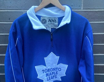 Vintage Toronto Maple Leafs Sweatshirt Crewneck Size Medium Blue 1992 90s  NHL