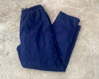 Vintage Y2K Adidas Navy Blue Track Pants / Adidas Jogger Pants / Streetwear / 2000s Track Pants / Trackpants / Parachute Pants / Embroidered