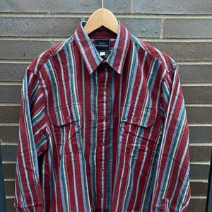 Vintage 80s Sears Wearmaster Button Up Shirt / 1980s Button Up / Vintage Dress Shirt / Button Down / Made In USA