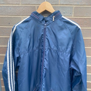 Vintage 90s Adidas Full Zip Windbreaker Jacket / Team Logo / Athletic Spring Summer Sportswear / Streetwear / Athleisure