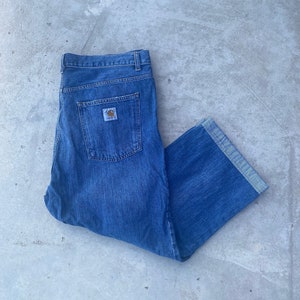 Vintage Y2K Carhartt WIP Jeans Size 38 / Smith Work Pants / 2000s Denim / Wide Leg Jeans / Baggy Denim / Vintage Carhartt