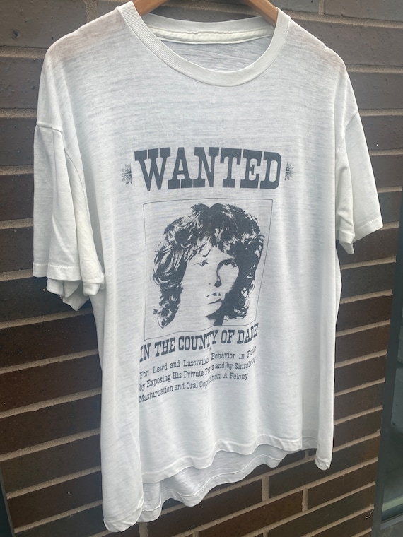 Vintage 80s Jim Morrison Wanted in County of Dade… - image 9